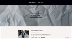 Desktop Screenshot of natepk.com
